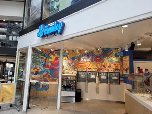Shop front at Funky Frozen Yoghurt - Karl Johans Gate in Oslo