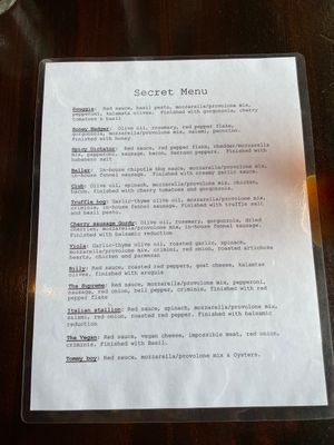 There’s vegan cheese and meat. Even a vegan pizza on the secret menu!  at Fire in Coeur D Alene