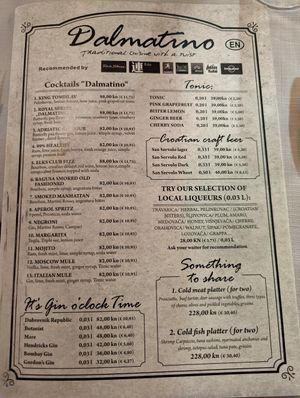  at Dalmatino in Dubrovnik