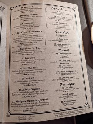  at Dalmatino in Dubrovnik