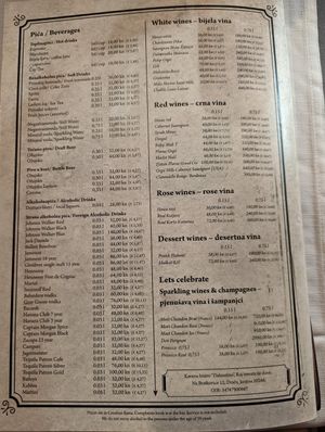  at Dalmatino in Dubrovnik