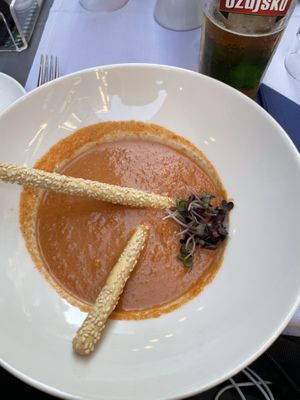 Gazpachoo  at Dalmatino in Dubrovnik