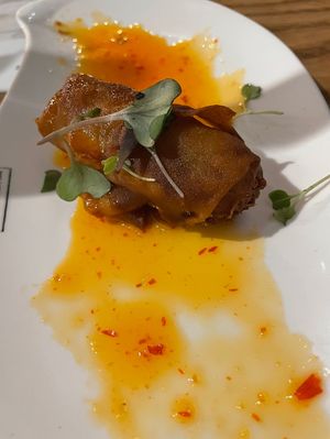 Spring roll (not pictured two others)  at Itto Ramen - Haywood Rd in Asheville