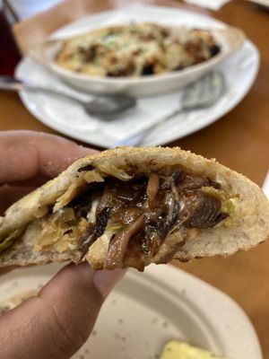 Smoky mushroom pocket sandwich at Journey Cafe in Kailua Kona