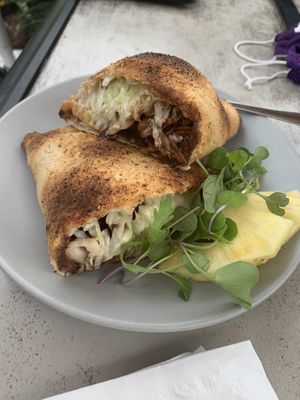Sweet and smoky pocket  at Journey Cafe in Kailua Kona