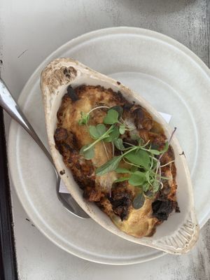 Smoky mushroom doria  at Journey Cafe in Kailua Kona