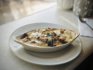 Smokey Mushroom Doria  #Veganuary at Journey Cafe in Kailua Kona