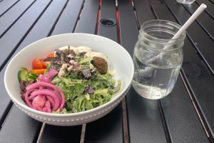 Falafel Salad  at Journey Cafe in Kailua Kona
