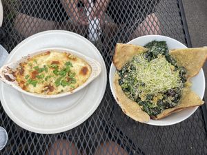 Mac n cheese & Caesar salad   at Journey Cafe in Kailua Kona