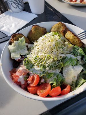 Falafel Salad at Journey Cafe in Kailua Kona