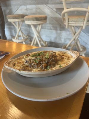 Japanese doria with Jackfruit  at Journey Cafe in Kailua Kona