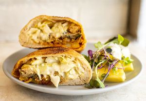 Sourdough Calzone at Journey Cafe in Kailua Kona