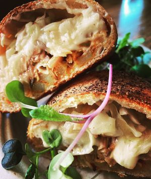Sourdough Calzone at Journey Cafe in Kailua Kona