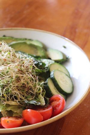 Strawberry Salad at Journey Cafe in Kailua Kona