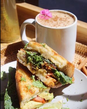 Breakfast Sandwich at Journey Cafe in Kailua Kona