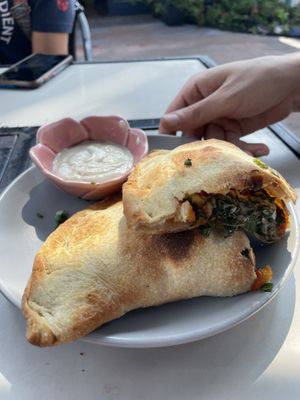 Chorizo pocket  at Journey Cafe in Kailua Kona