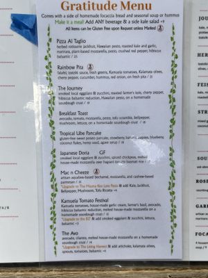 Main courses   at Journey Cafe in Kailua Kona