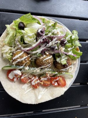Rainbow Pita  at Journey Cafe in Kailua Kona