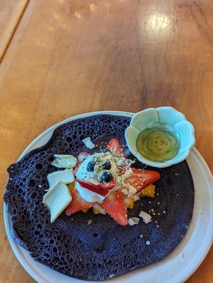 Ube Pancake at Journey Cafe in Kailua Kona