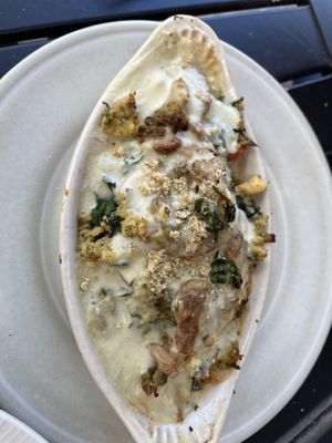 Mac and cheese Mauna Kea stylee  at Journey Cafe in Kailua Kona