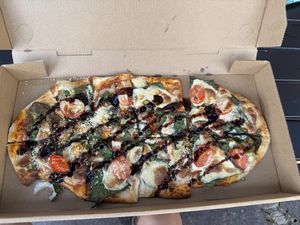 Flatbread pizza !  at Journey Cafe in Kailua Kona