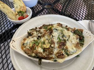 Mac N Cheeze with “Mauna Kea Lava pasta” upgrade    at Journey Cafe in Kailua Kona