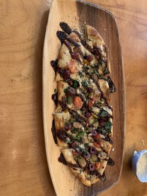 Kindness flatbread   at Journey Cafe in Kailua Kona
