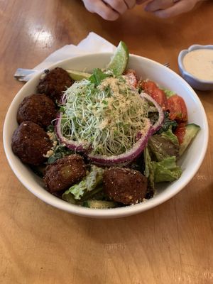 Falafel salad   at Journey Cafe in Kailua Kona
