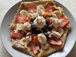 Tropical crepe   at Journey Cafe in Kailua Kona