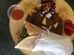 Breakfast burrito  at Journey Cafe in Kailua Kona