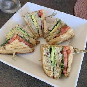 Tuna club sandwich   at Journey Cafe in Kailua Kona