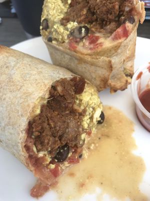 Breakfast wrap at Journey Cafe in Kailua Kona