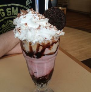 giant vegan sundae! at VBites in Brighton