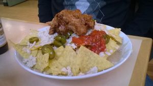 nachos at VBites in Brighton