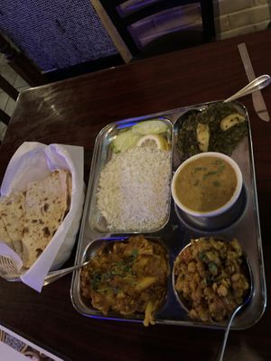 Napalese sampler. But it was mostly Indian   at Namaste in Savannah