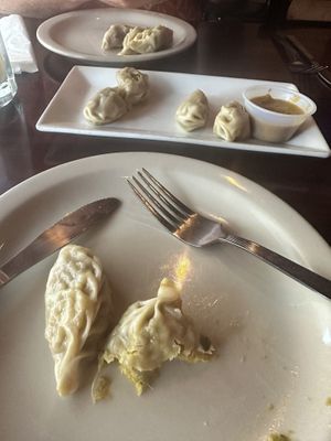 Vegetable momos   at Namaste in Savannah