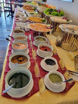 One part of the buffet  #Veganuary at Co Noi - Bong Sen Hotel in Ho Chi Minh City
