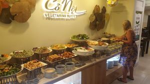 Fantastic buffet!! One of 3 tables. at Co Noi - Bong Sen Hotel in Ho Chi Minh City