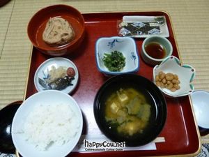 Breakfast at Shojoshin-in at Koyasan Temples in Koya