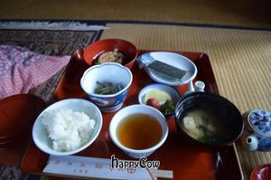 Breakfast at Eko-in (March 2013) at Koyasan Temples in Koya