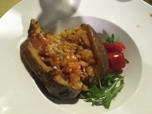 Jacket potato  at Osteria Pan e Ogio in Venice