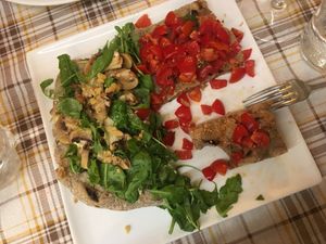 Bruschetta  at Osteria Pan e Ogio in Venice