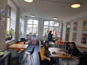 Inside the cafe at Lovage Project in South West London