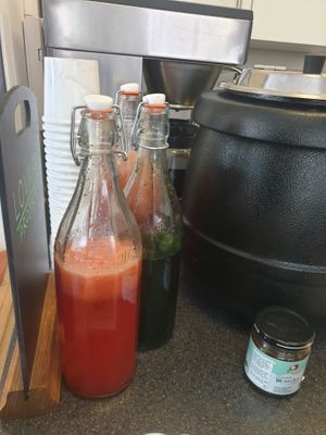 Home made lemonades at Lovage Project in South West London