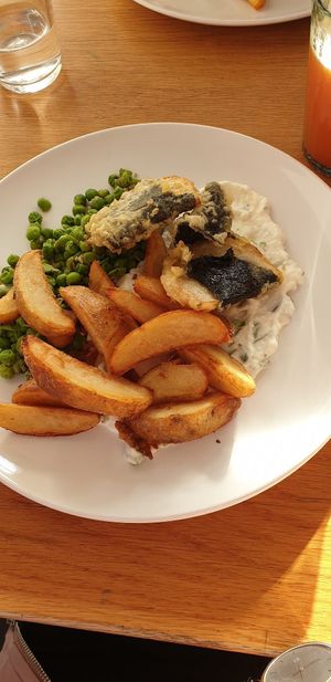 Fish & chips at Lovage Project in South West London