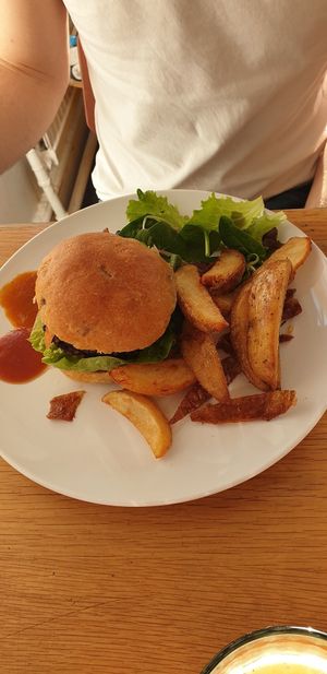 Burger at Lovage Project in South West London