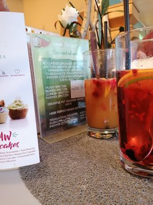 Homemade lemonade at Landia in Vienna