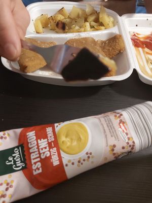 völlig verbrannte Kartoffel at Landia in Vienna