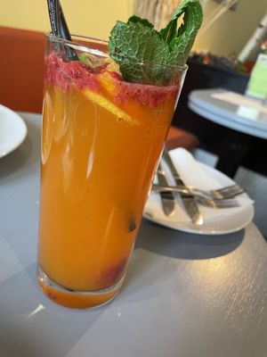 Mango raspberry lemonade  at Landia in Vienna