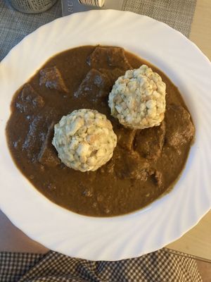 Seitan goulash  at Landia in Vienna